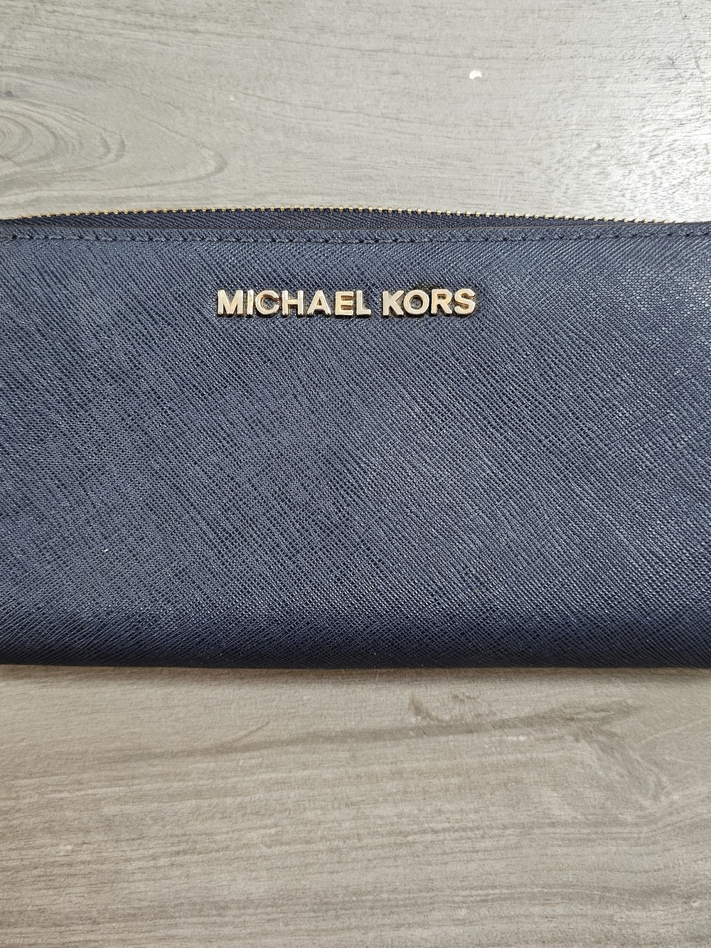 Michael Kors Navy Zip Wallet